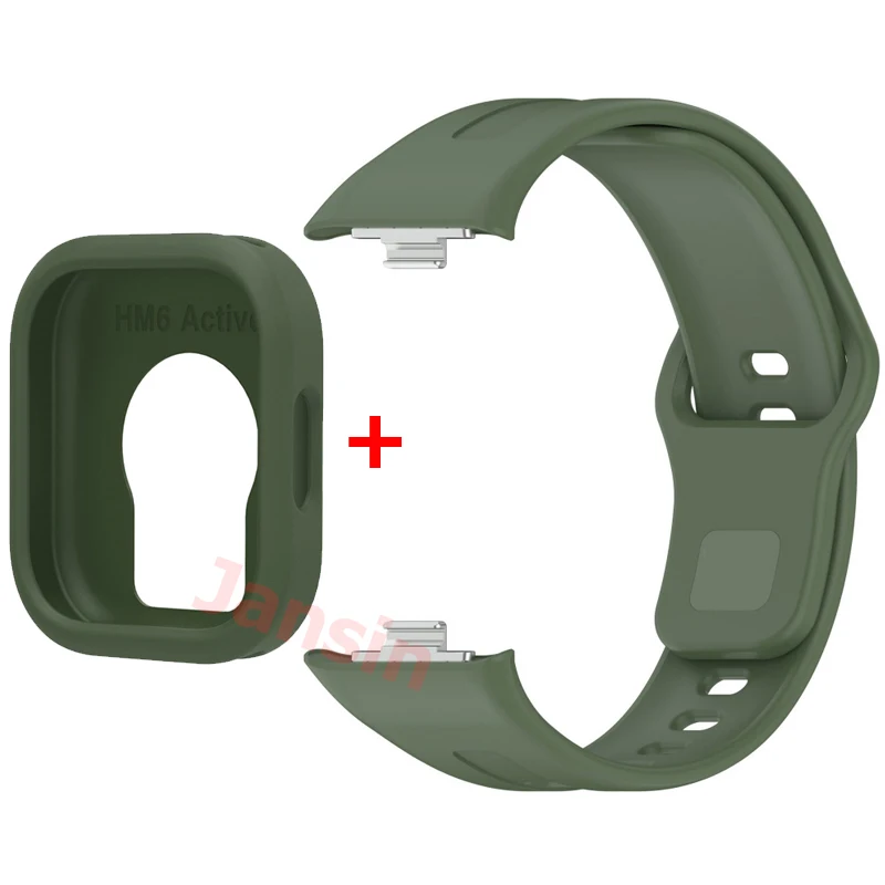 Sports Silicone Band with Protective Case for Smartwatch - Universal Fit Strap and Case Accessories