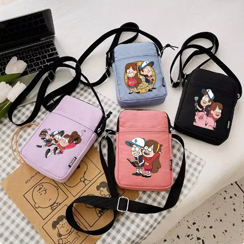 Gravity Falls Ladies Shoulder Bag Women's Small Funny Crossbody Phone Bags Students Single Shoulder Phone Bag Purse Underarm shoulder bag ladies handbag underarm bag crossbody bag