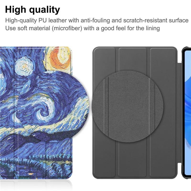 Tablet Fonda per Huawei Matepad Pro 11 Cover 2022 Custodia in pelle Tri Fold per Coque Huawei Matepad Pro 11 2022 Custodia da 11.0 pollici_voghion.com