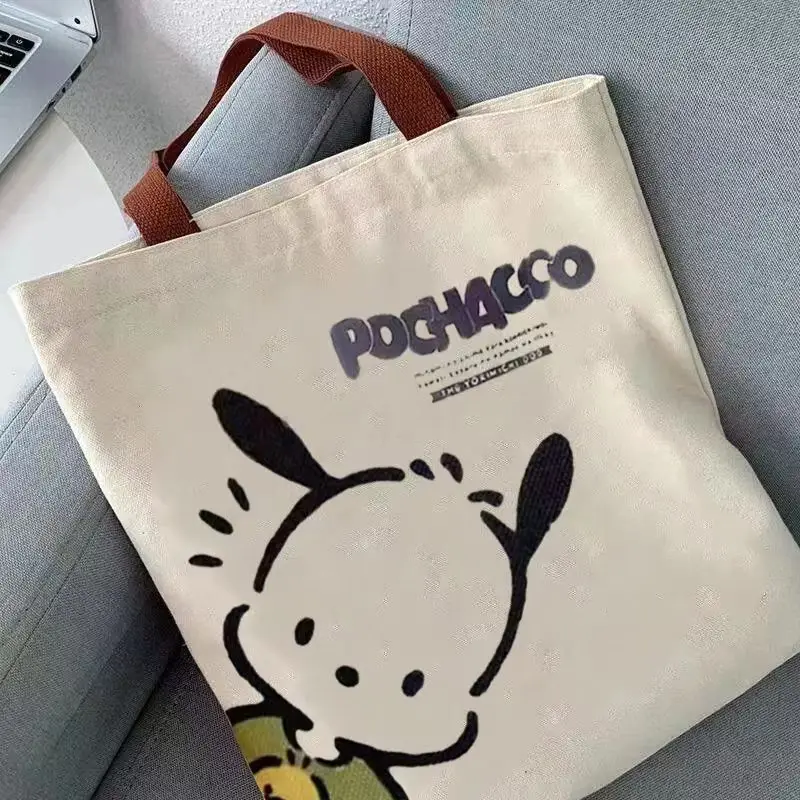 

A4 Canvas Bag Spring New Cute Cartoon Print Student Book Vertical