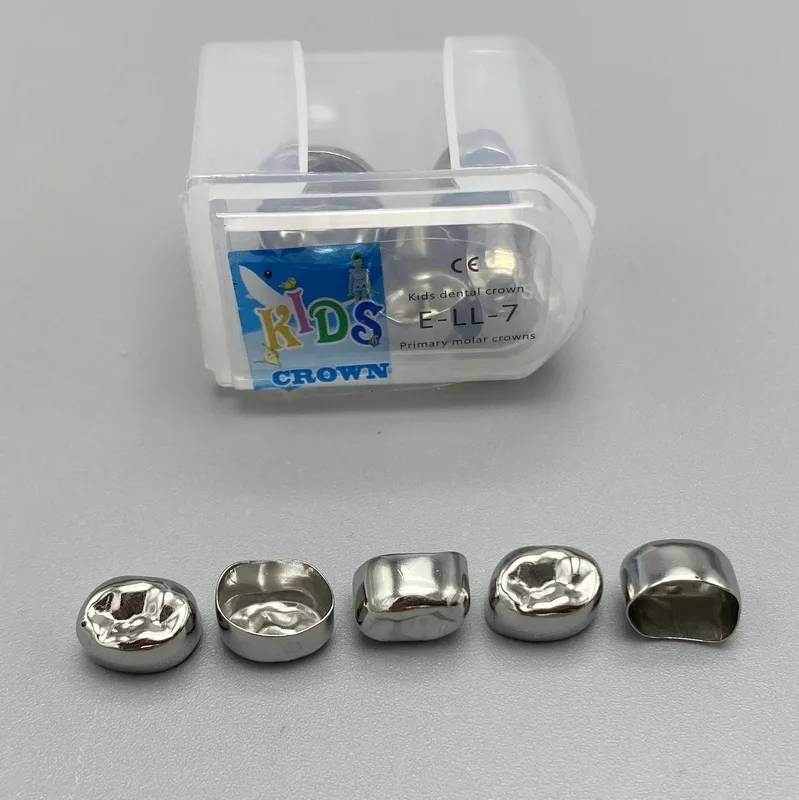 Couronne Dentaire Easyinsmile Acier Inox - Pour 1ère/2ème Molaire Enfant, Taille Pleine