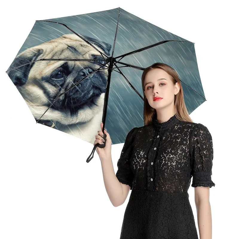 Dog Printed Automatic Umbrella