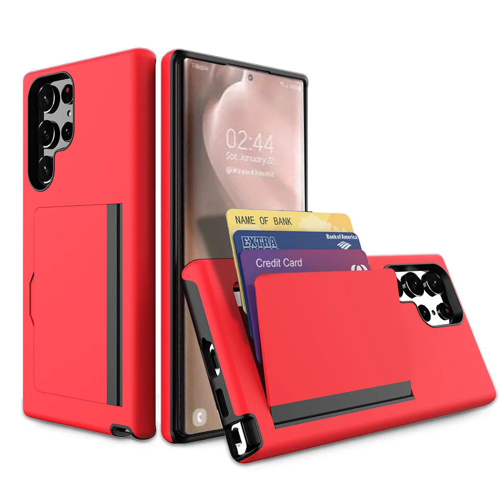 Premium Wallet Card Slot Case Cover for Samsung Galaxy and Note Series