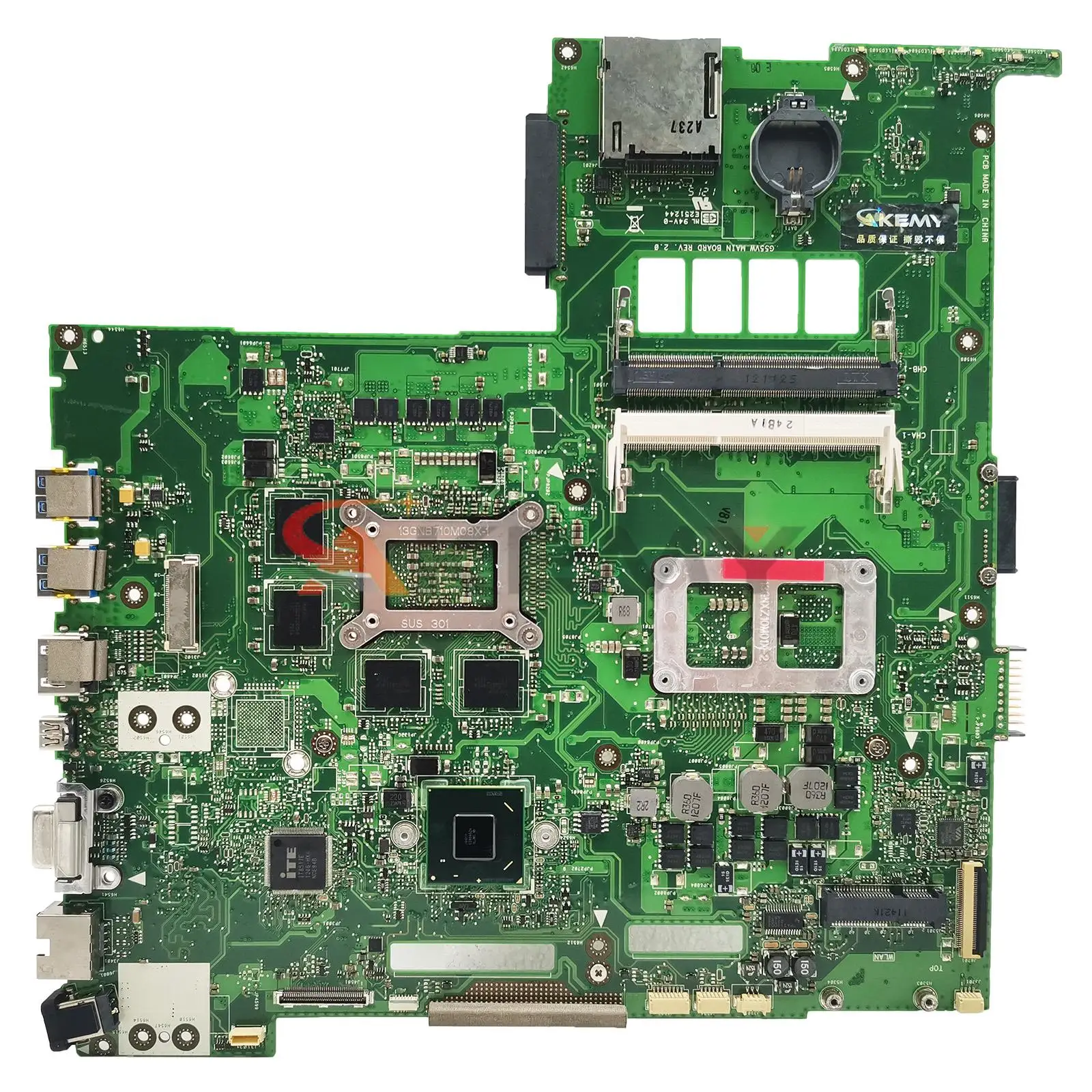 Placa Principal Rev 2.1 para Asus G55vm Laptop Motherboard Ddr3 Gtx660m Graphics G55vm - Imagem 2