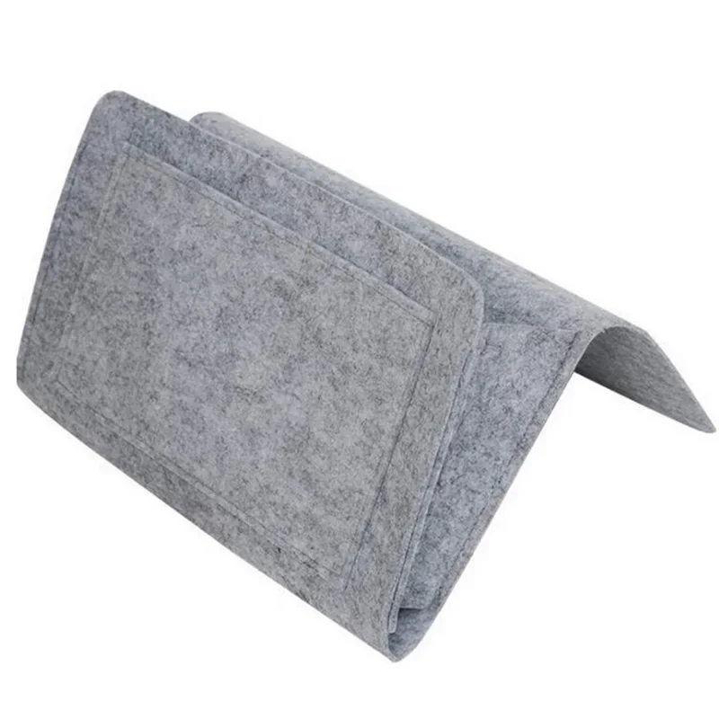 Felt Bedside Storage Organizer Anti-slip Bedside Bag Bed Sofa Side Hanging Couch Storage Remote Control Bed Holder Pockets