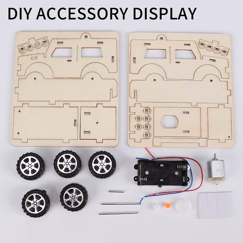 Electric Toy Model Innovative Technology Small Production Jeep for Student Scientific Experiment Handmade Diy