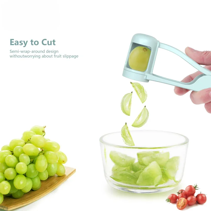 Tomato Slicer Fruit Cutter Grape Tools Salad Divider Children's Handicrafts Kitchen Gadgets Baby Fruit Cutting Gadgets