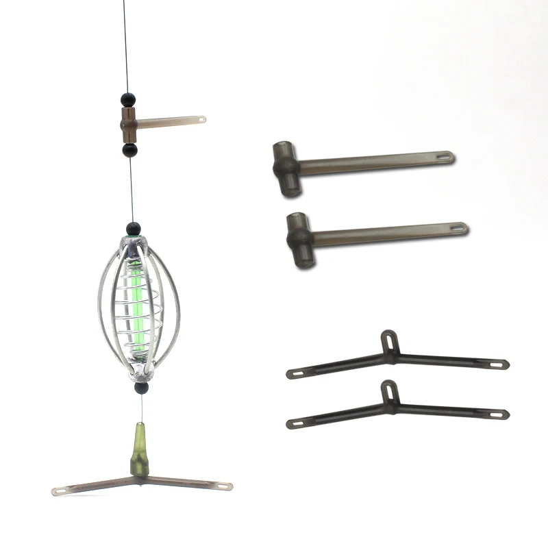 50 Pivots Quick Chod Rigs Noirs Pour Pêche à La Carpe - 22mm (Cuivre)