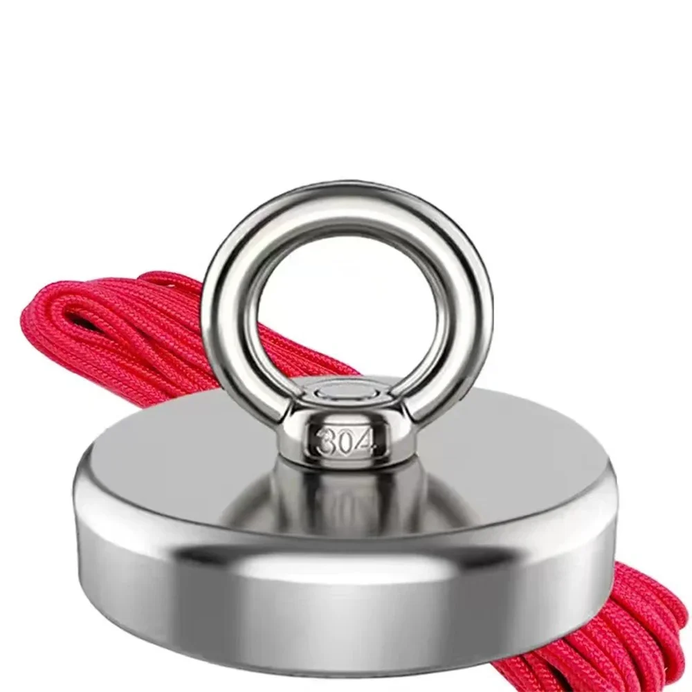 Gancho Magnético De Neodimio - 8mm De Diámetro, Soporta Hasta 200g, Con Gancho Desmontable (Ideal Para Colgar)