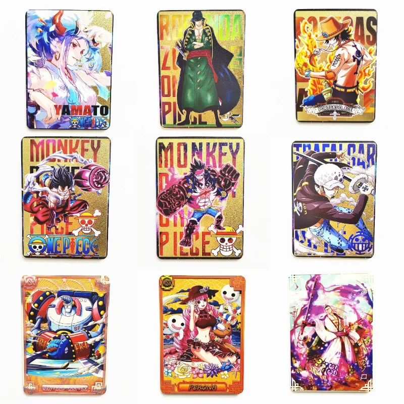 

One Piece Boa·Hancock Nico·Robin Perona Luffy Roronoa Zoro Metal Card Animation Characters Classics Anime Collection Cards Toys