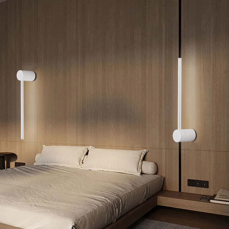 Nordic Schalter LED Wand Lichter AC85-265V für Sofa Hintergrund Schwarz Gold Weiß Indoor LED Wand Lampen Nacht Schlafzimmer Wand Leuchte – Detail 26