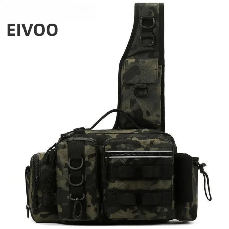 

Leisure Men‘s Bags Camouflage Tactical Chest Bag Men's Outdoor Sports Shoulder Crossbody Bag Multi-functional Travel Chest Bag