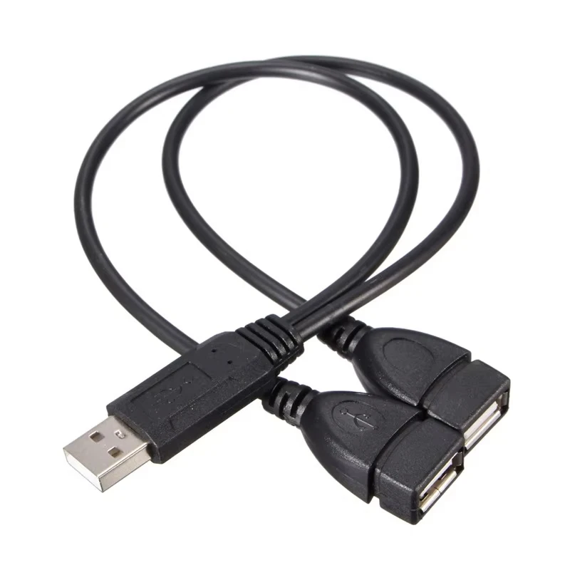 USB 2.0 Dual Splitter Adapter Cable for PC and Laptops
