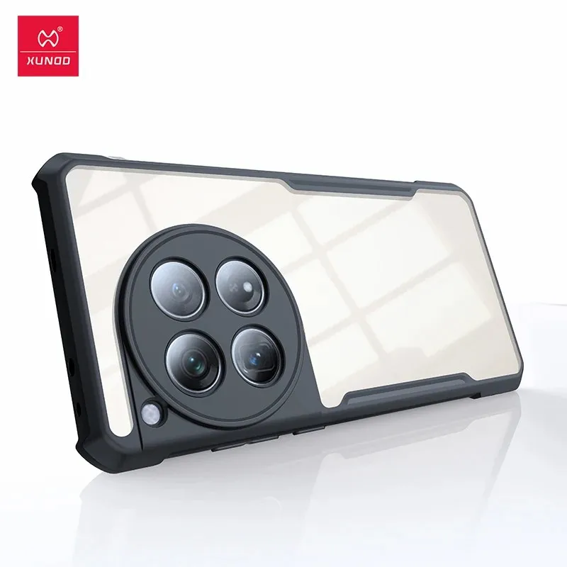 Per Oneplus 12 Custodia Airbag Originali Antiurto Trasparente Pc + Tpu Cover Protettiva Per Fotocamera Per One Plus 12