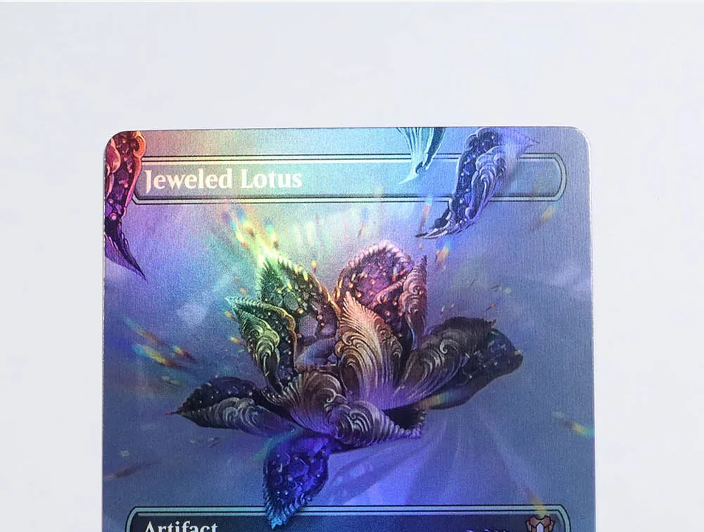 [Jeweled Lotus] Holo/Foil TCG Magical Proxy Black Proxy Playing Cards Gathering Board Game Deck Trading Cards