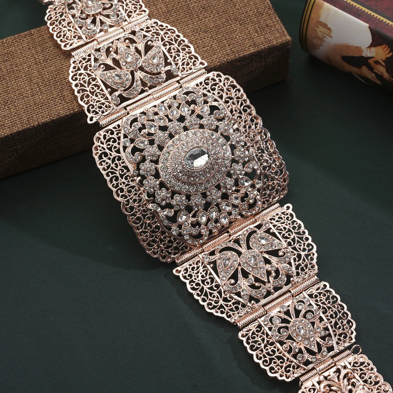 Moroccan Wedding Metal Belt Arab Bridal Body Chain Wedding Jewelry French Ladies Gift Dress Waist Chain