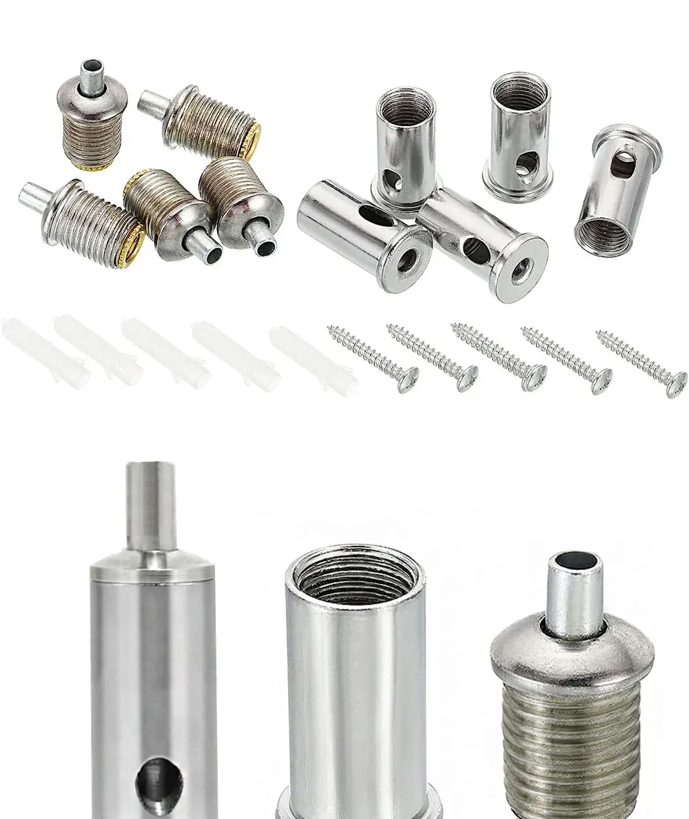 2-20PCS Einstellbare Stahl Draht Seil Klemme Kabel Klemme DIY Beleuchtung Zubehör Anhänger Lampe Hardware Zubehör Suspension – Detail 4