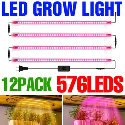 LED Phytolamp Indoor Hydroponics Grow Lights Seedlings Flower Lamp For Vegetables Cultivation Growbox Dimmable LED Phyto Lamp
