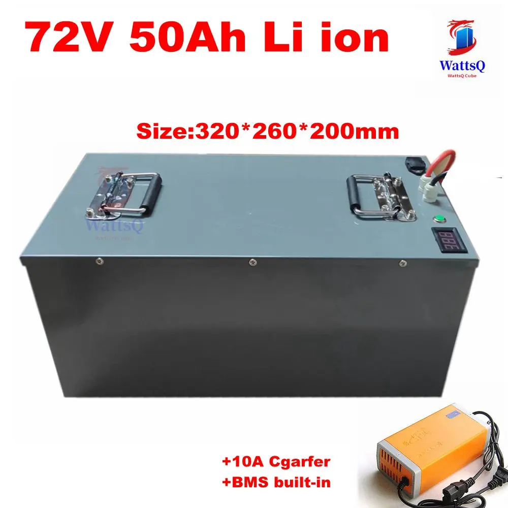 

72V Electric Bike Battery Pack 72V 2000W 3000W Electric Scooter Battery 72V 50ah not 40ah 30ah 25ah motorcycle AGV +10A Charger