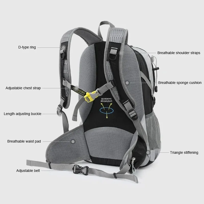 New 25L Outdoor Travel Backpack Waterproof Climbing Hiking Trekking Camping Cycling Backpacks Mountaineering Bags Travelling Bag 5