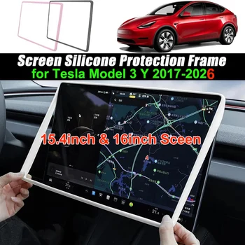 For New Tesla Screen Protector Frame Display Edge Body Cover Central Control Accessories Tesla Model 3 Y L Juniper Standard 2026 1
