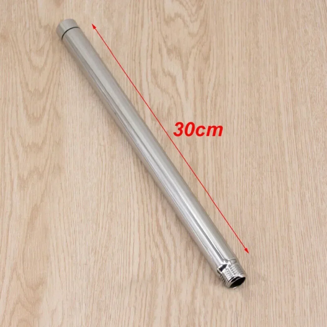 Shower Pipe Extension Shower Head Extender Stainless-Steel Chrome Shower Head Extension Pipe