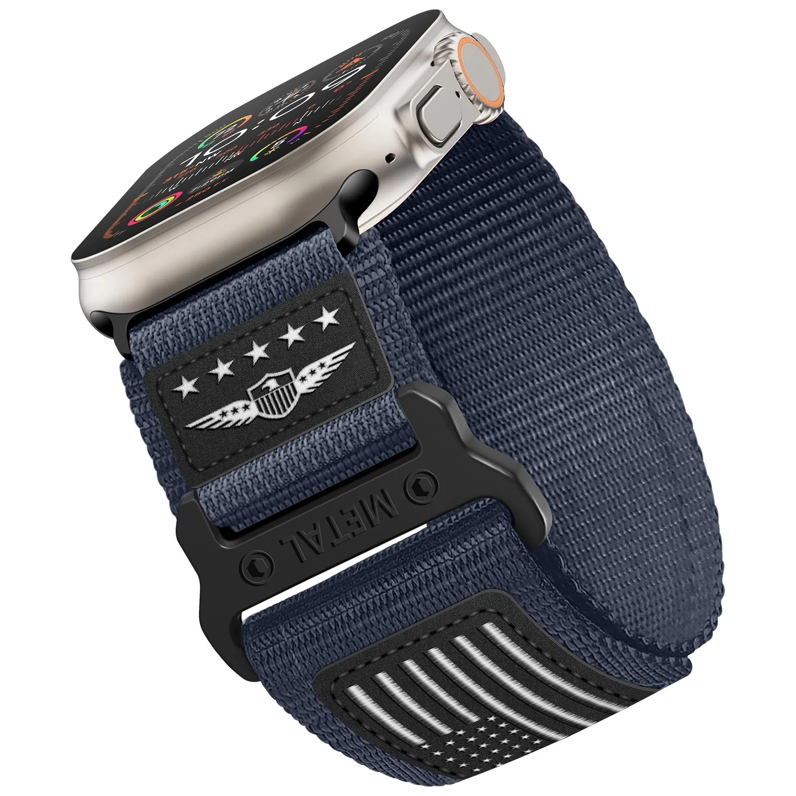 Premium Sport Woven Nylon Strap and Leather Bracelet