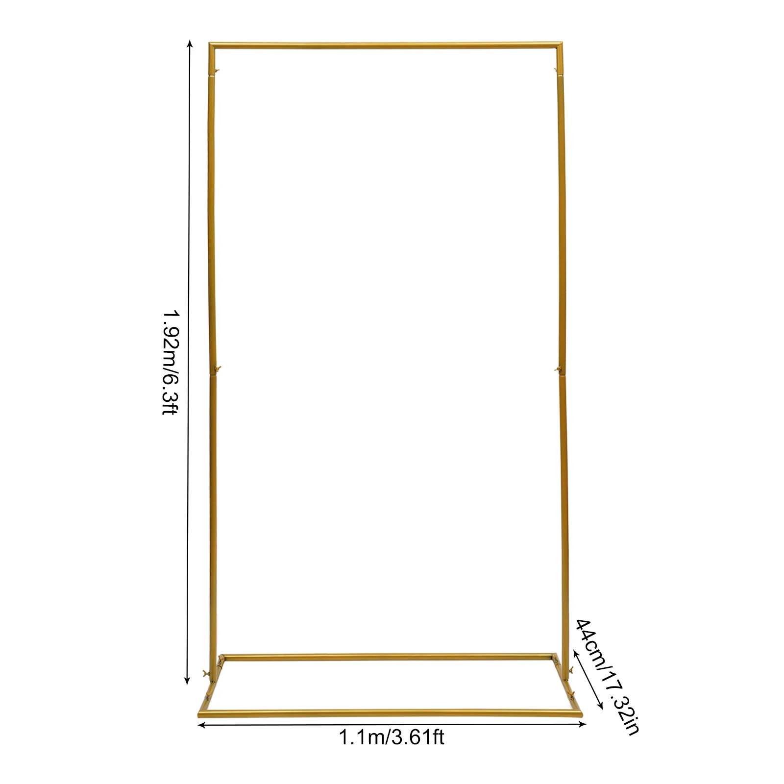 1.92m Wedding Road Flower Stand Background Decoration Rack 10kg Load-bearing Capacity