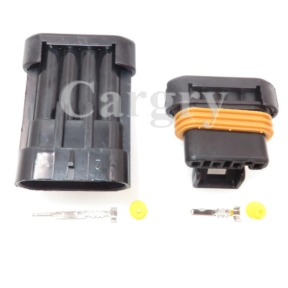 1 Set 4P 12162102 12162144 Car Oxygen Sensor Waterproof Connector AC Assembly Automotive Wiring Terminal Socket