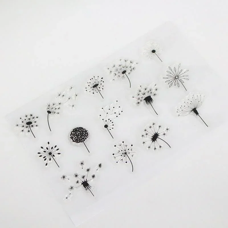 Dandelion Transparent Clear Silicone Stamp for DIY Scrapbooking Album Decorative clear stamps silicone stamps