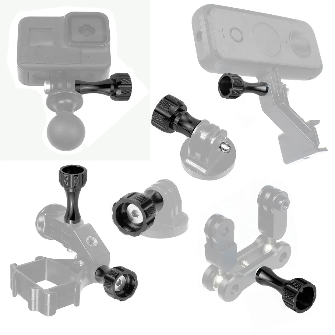 M5 Thumb Screw No Bolt Nut for Action Camerar for GoPro DJI Action For Insta360