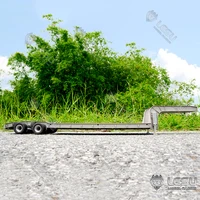 LESU RC 4Axles Metal Wood Trailer Sticker 872M for 1/14 Tamiyay RC Tractor Truck Remote Control Hydraulic Excavator TH16848 2