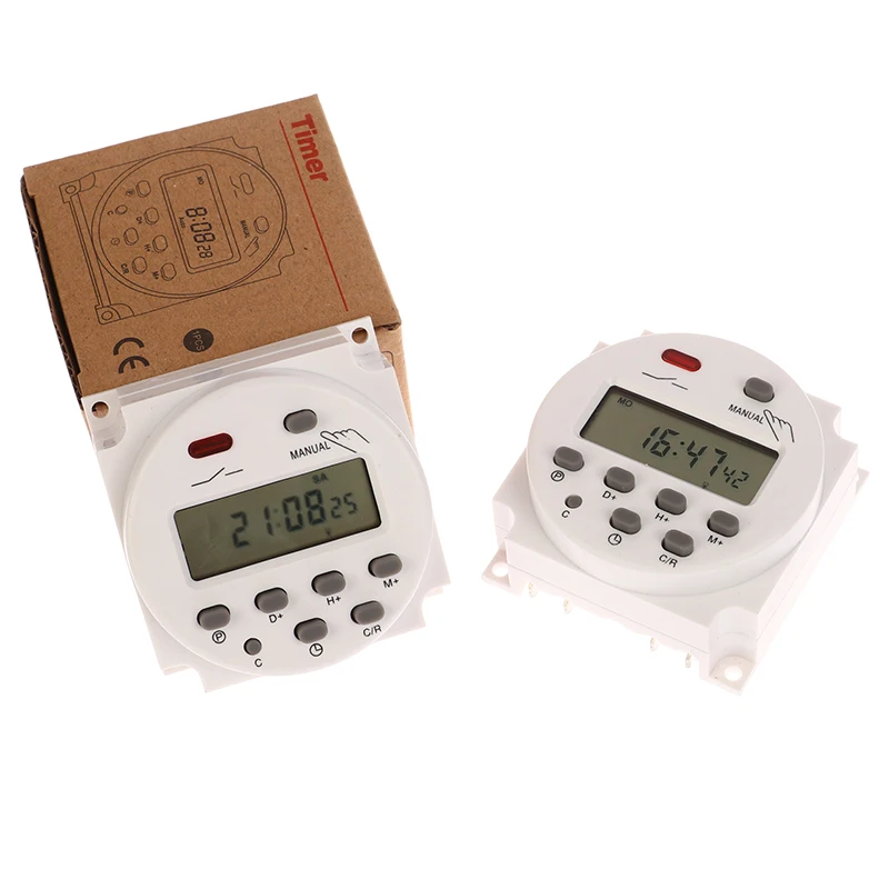Digital Lcd Temporizador de Energia Relé Programável do Interruptor de Tempo Cn101 Cn101 Alta Qualidade 12v 24v 110v 220v 1pc