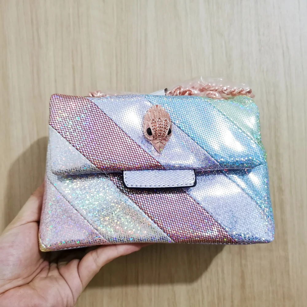 Durio Bolso De Mano Con Purpurina, Bolso Brillante, Color Plateado, Para Bodas, Fiestas, Plata, Talla única