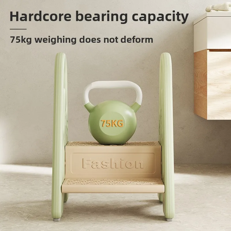 Toilet Steps for Kids 2 Steps Stool Toddler Non-Slip Bathroom Kids Stepping Stool Heightened Kitchen Counter Helper for Children