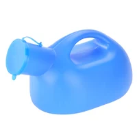 2000ml Portable Male Urine Bottle with Lid  Blue Plastic Male Pee Urinal Storage Urine Collector for Elderly Men Children 2