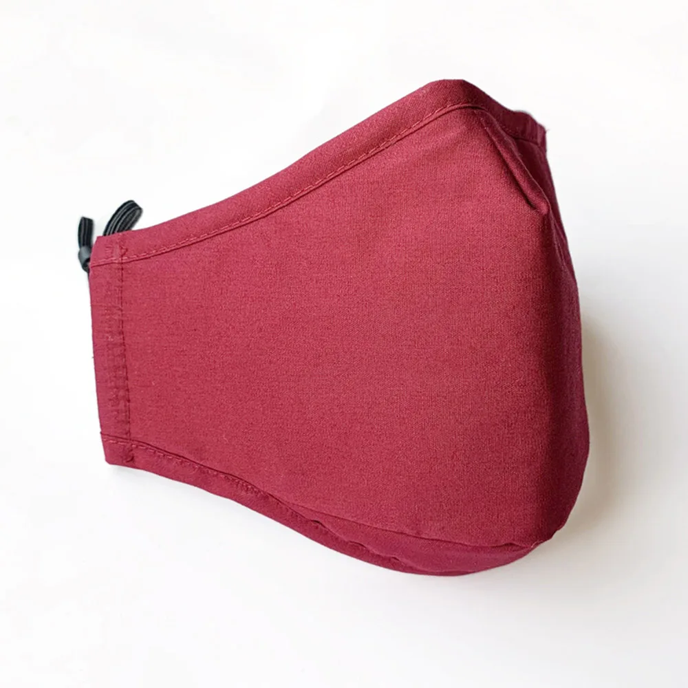 3 Layer Cotton Face Mask Solid Color Washable Fabric Anti-Dust Masks Adult Reusable Men Women Mouth Cover cotton face mask,face mask