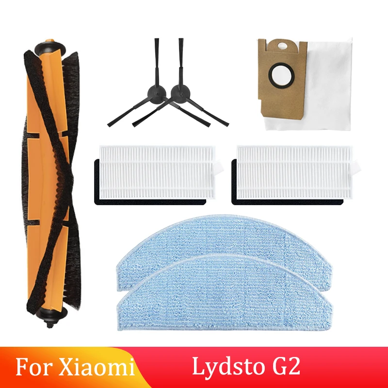 HUAYUWA Replacement Parts Kit For BR150/BR151 Robot Vacuum - Side Brushes, Filters, Mopping Cloths