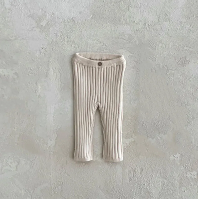 Baby Leggings Baby Knitted Leggings Spring Autumn Cotton Solid Color Pants Toddler Boys Girls Pants