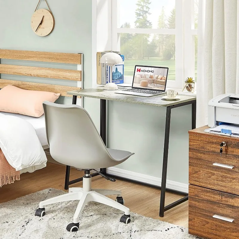 Small Foldable Computer Desk Writing Study Desk Easy Assembly Space-Saving Foldable Laptop 4