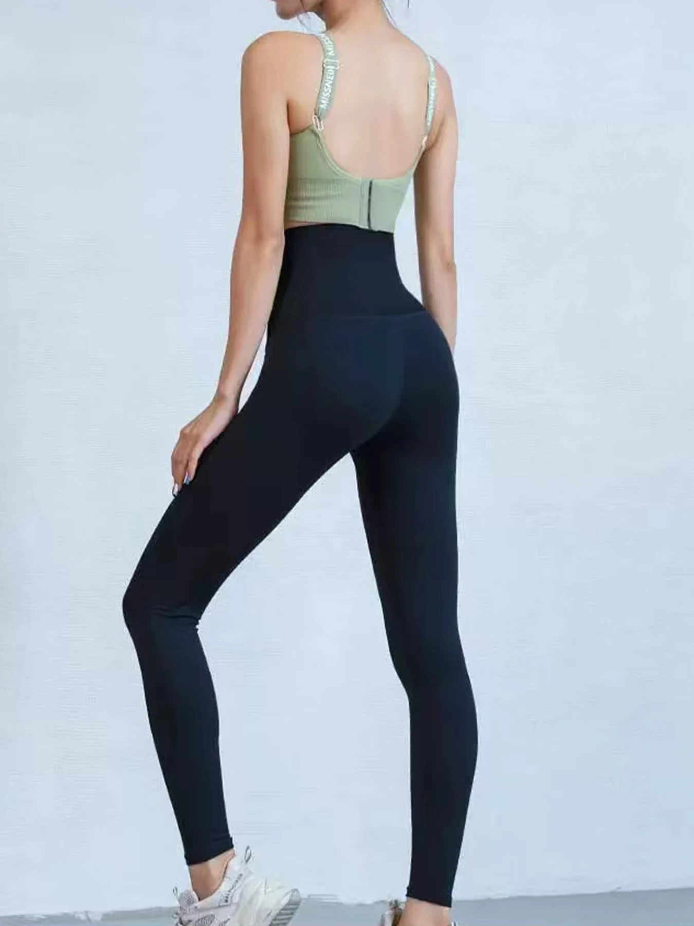 Leggings taille haute gainants vue de face