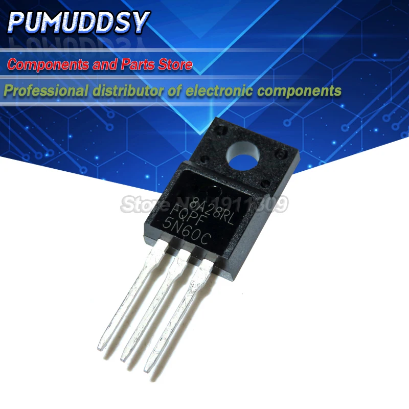 10PCS Triode FQPF5N60 FQPF5N60C 5N60 Field Effect Transistor TO-220 New