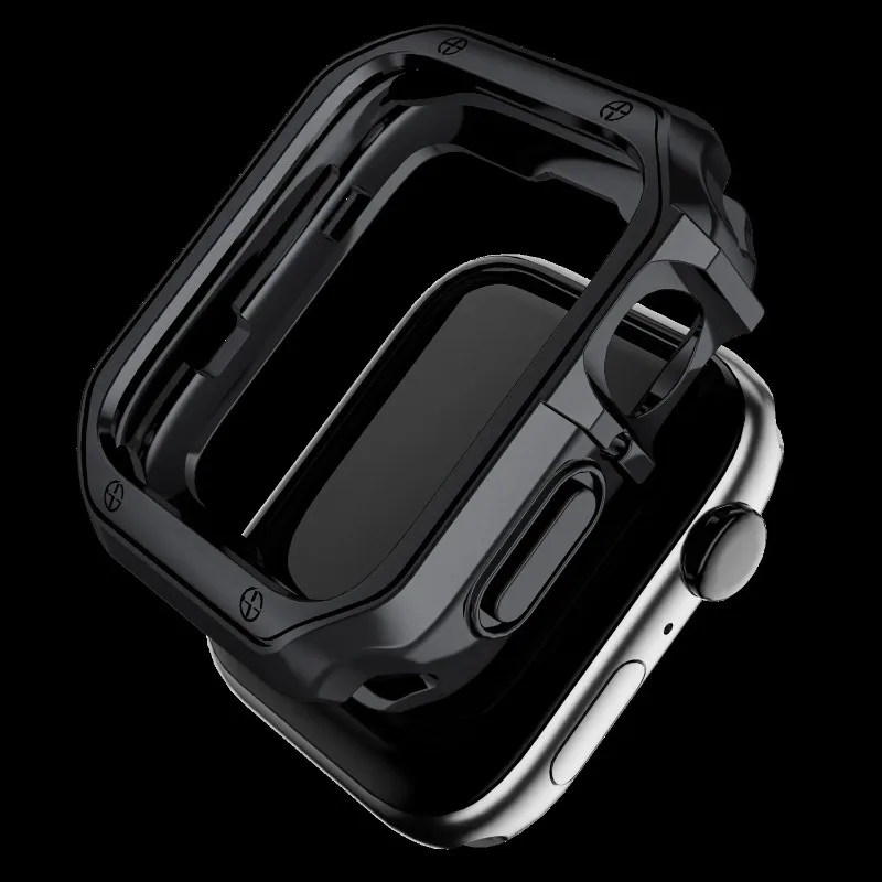 Premium Metal Strap with Soft TPU Protective Case