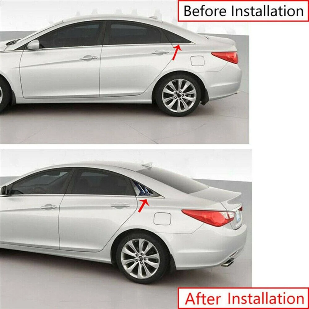 

2 шт., стеклянные жалюзи из углеродного волокна для затвора Hyundai Sonata 2011-2014
