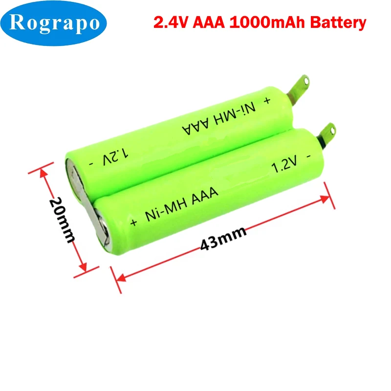 2-4V-1000mAh-Ni-MH-Battery-For-Philips-YS527-AT610-AT620-S361-S5000 ...