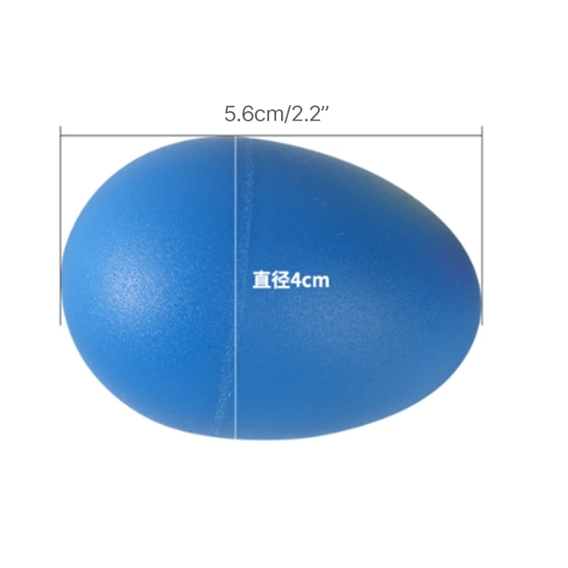 6Pieces Eggs Shakers Musical Instrument Percussions Maracas Eggs Kids Toy Colorful Shaker for Learning DIY Painting