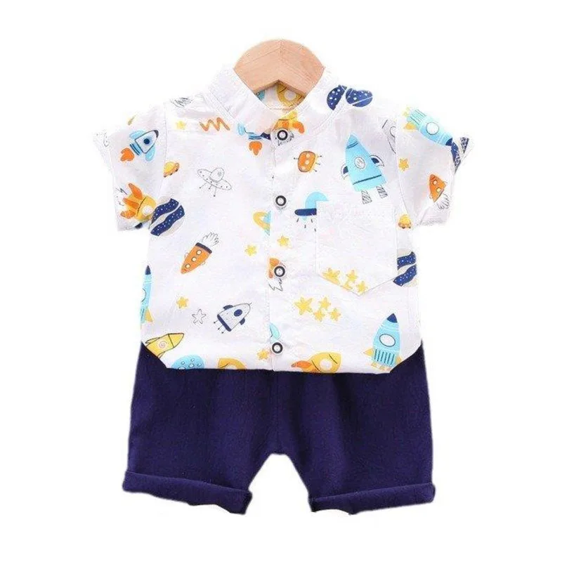 

New Summer Baby Boys Clothes Suit Children Shirt Shorts 2Pcs/Sets Infant Outfits Toddler Casual Sports Costume Kids Tracksuits