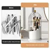 360° Rotating Makeup Brush Holder Desktop Makeup Organizer Cosmetic Storage Box Lipstick Eyebrow Brush Holder Jewelry Container 5