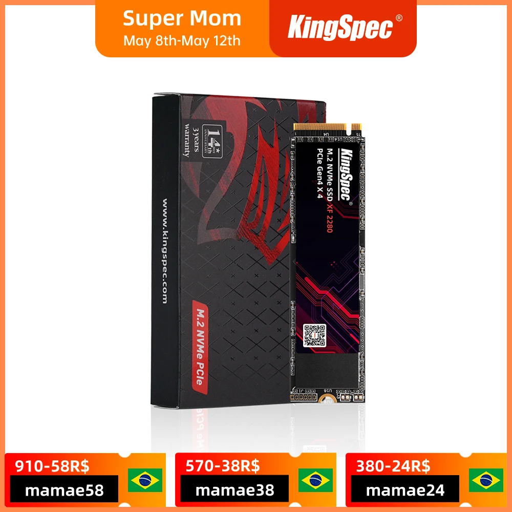KingSpec SSD M.2 NVME 512GB 1TB Ssd M2 2280 PCIe 4.0 SD Nmve Gen4 Hard Disk Drive Internal Solid State Drive for Laptop Desktop 2.5 internal ssd