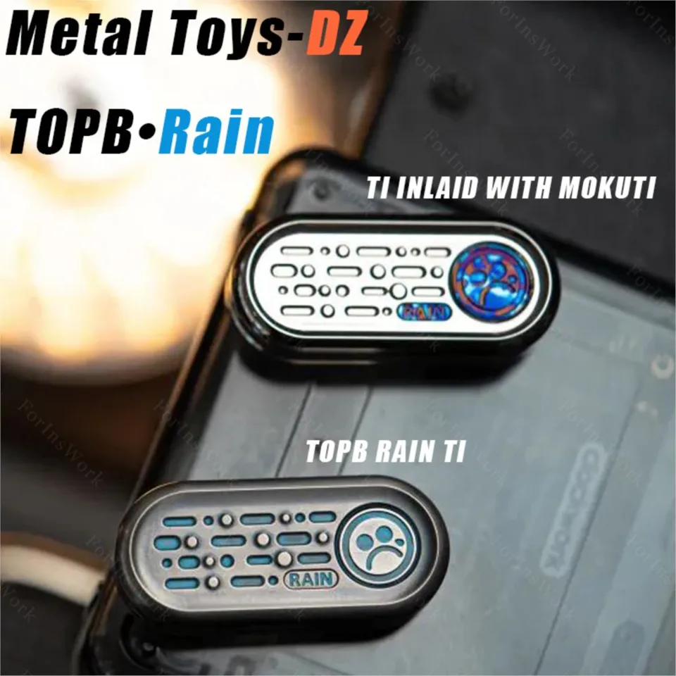 正規品 Top-B Rain DZ フィジェット トイ EDC チタン製 Metal Toys Dz Topb